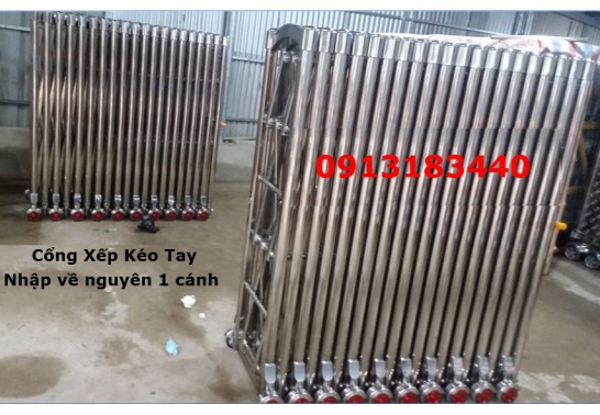 Thế nào là cổng xếp kéo tay